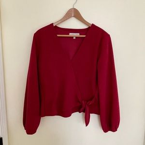 Madewell texture and thread side tying long sleep shirt. Size small